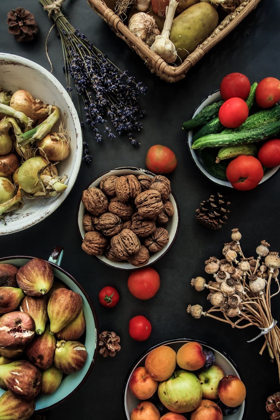 Fresh organic vegetables